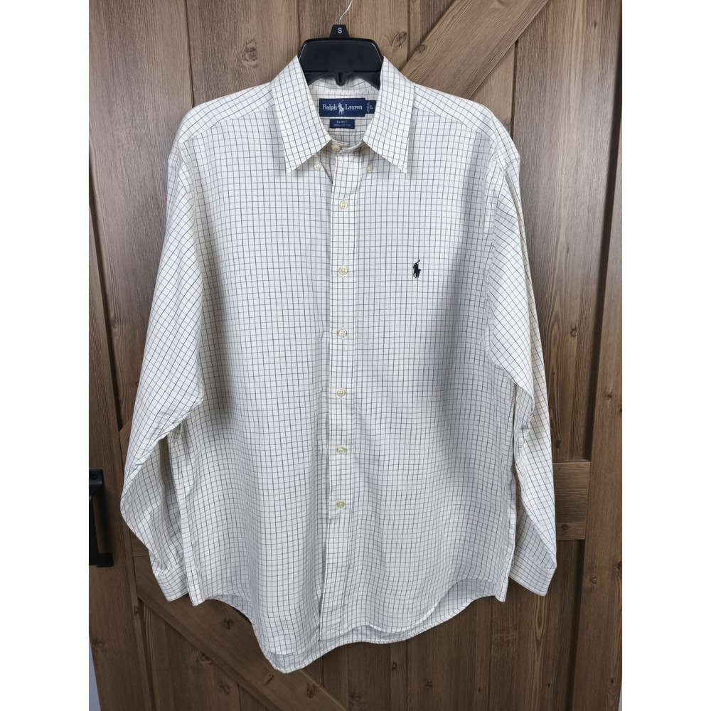 Ralph Lauren Blake Button Down Shirt Plaid Pony Mens Large
